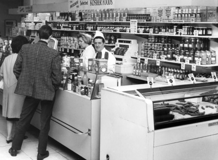Kosher display at Selfridges, London, 1966. Artist: EH Emanuel
