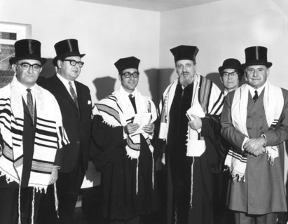 Reconsecration service, Barking and Becontree Synagogue, Essex, 1970. Artist: Unknown