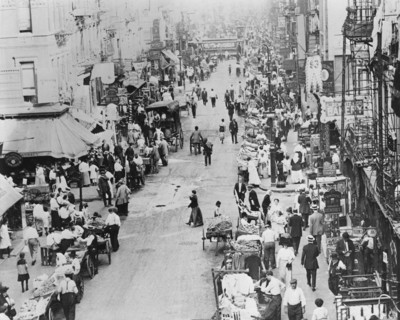 East Side street, New York, USA, c1910? Artist: Unknown