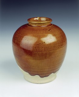 Brown lead glazed wan nian (myriad years) jar, Tang dynasty, China, 7th-8th century. Artist: Unknown