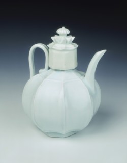 Qingbai eight-panelled globular ewer, Northern Song dynasty, China, 11th century. Artist: Unknown
