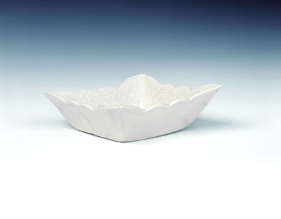 Ding type scalloped-edged square saucer, Liao dynasty, China, mid 11th century. Artist: Unknown