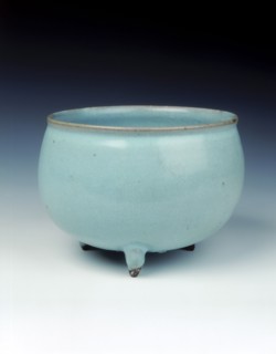 Jun stoneware tripod jar, Northern Song dynasty, late 11th-early 12th century. Artist: Unknown