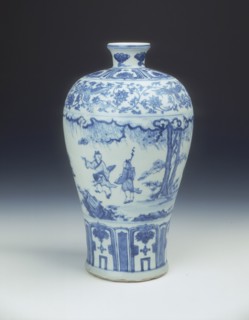 Blue and white meiping vase, Ming dynasty, China, 2nd half of 15th century. Artist: Unknown