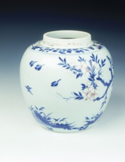 Blue and white ginger jar, early Kangxi period, Qing dynasty, China, 1662-1677. Artist: Unknown