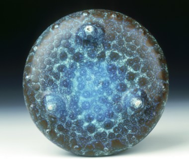 Tripod brushwasher with 'robin's egg' glaze, Yongzheng period, Qing dynasty, China, 1723-1735. Artist: Unknown
