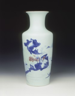 Vase with landscape, Yongzheng period, Qing dynasty, China, 1731. Artist: Unknown