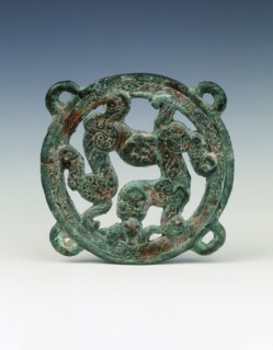 Bronze applique with tigers and boar design, Eastern Zhou dynasty, China, 5th century BC. Artist: Unknown