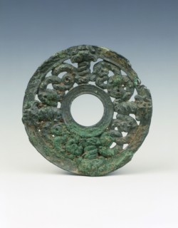 Bronze applique with coiled serpent design, Eastern Zhou dynasty, China, 5th century BC. Artist: Unknown