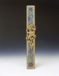 Cloisonne enamel paper weight, Late Ming dynasty, China, c1600. Artist: Unknown