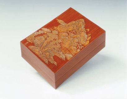 Bamboo box decorated with landscape scene, China, 18th century. Artist: Unknown