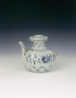 Blue and white kendi, China, c1279-c1368. Artist: Unknown
