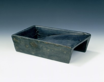 Inkstone in the shape of a rice sieve, China, Song dynasty. Artist: Unknown