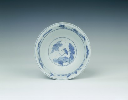 Blue and white Kraak porcelain bowl, China, 1550-1575. Artist: Unknown