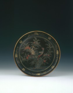Ryukyu lacquer plate, Japan, 1700-1730. Artist: Unknown