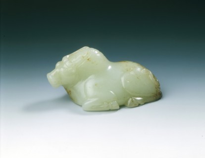 Yellow jade Brahman bull, Tang dynasty, China, 618-907. Artist: Unknown