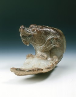 Jade dragon-headed carp rising from waves, Ming dynasty, China, probably 16th century. Artist: Unknown
