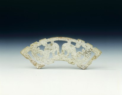 Jade reticulated huang dragon pendant, Warring States period, China, 475-221 BC. Artist: Unknown