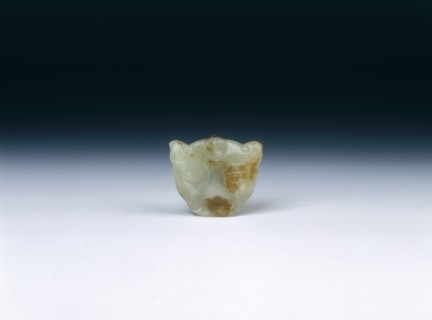 White jade tiger mask, Western Han dynasty, China, 206 BC-8 AD. Artist: Unknown
