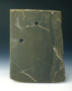 Jade ritual axe blade, neolithic, Shandong Longshan culture, China, c2300-c1700 BC. Artist: Unknown