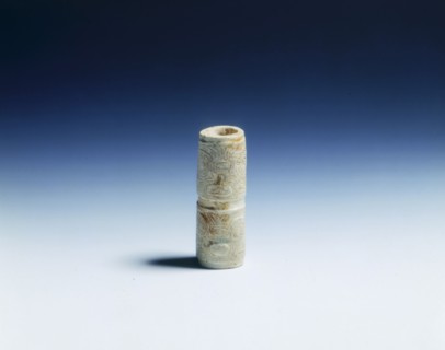 Jade bead with taotie masks, neolithic, Liangzhu culture, China, c3400-2250 BC. Artist: Unknown