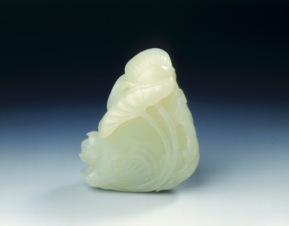 Jade lotus and fish, Ming dynasty, China, 14th-16th century. Artist: Unknown