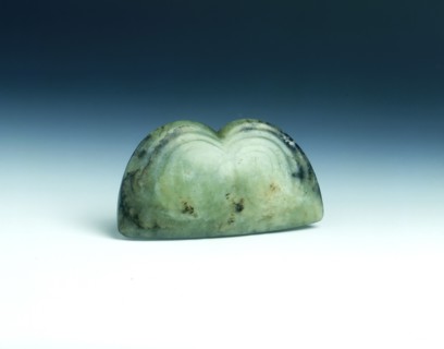 Jade double face pendant, neolithic, Hongshan type, northern China, c3500-2200 BC. Artist: Unknown