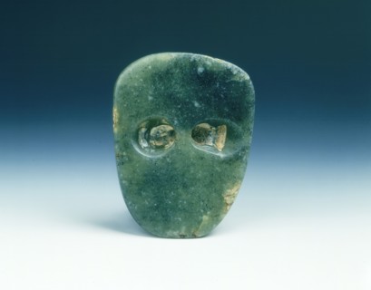 Jade human mask, neolithic, Hongshan type, northern China, c3500-2200 BC. Artist: Unknown