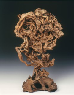 Natural wood sculpture of cobra hood shape, Qing dynasty, China, 1644-1912. Artist: Unknown