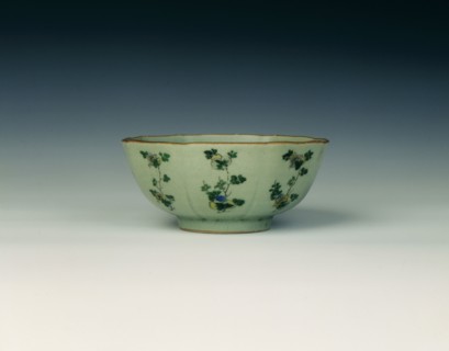 Bowl with famille verte floral sprays, Qing dynasty, China, c1700. Artist: Unknown