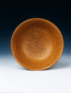 Amber lead glazed bowl, Liao dynasty, China, 907-1125 AD. Artist: Unknown