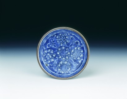 Blue and white Shonsui-style saucer, Japan, 19th century. Artist: Unknown