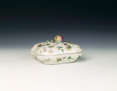 Famille rose box with flowers and insects, Qing dynasty, China, 1821-1850. Artist: Unknown