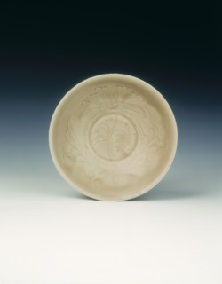 Qingbai bowl with lily spray, Song dynasty, China, late 11th-early 12th century. Artist: Unknown