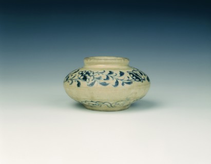 Blue and white water jar, Vietnam, early 15th century. Artist: Unknown