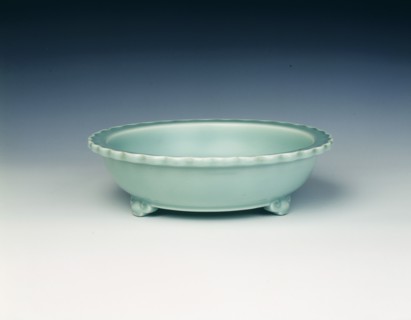 Celadon tripod basin, Qing dynasty, Yongzheng period, China, 1723-1735. Artist: Unknown