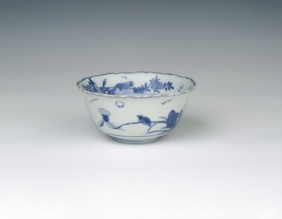 Kraak blue and white bowl with birds and flowers, Ming dynasty, China, 1560-1580. Artist: Unknown