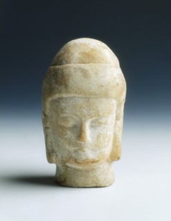 Marble head of a Buddhist figure, Eastern Wei-Northern Qi dynasty, China, mid-6th century. Artist: Unknown