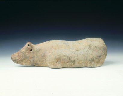 Pottery buffalo, Eastern Han dynasty, China, 9 AD-220 AD. Artist: Unknown