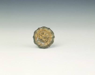 Gilt bronze sword pommel, Eastern Han to early Six Dynasties, China, 2nd-4th centuries. Artist: Unknown