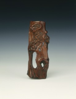 Wooden armrest, China, c1600-1650. Artist: Unknown