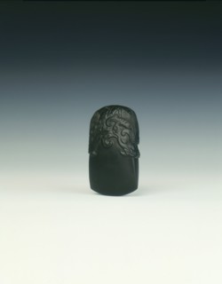 Black touchstone in the form of an axe, Qing dynasty, China, 18th century. Artist: Unknown