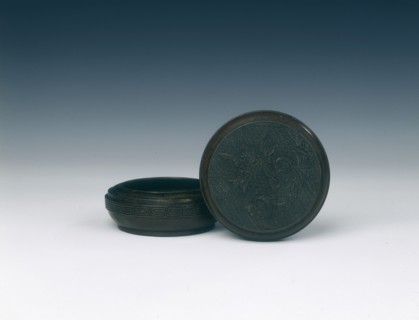 Circular copper incense box with prunus, Late Ming dynasty, China, early 17th century. Artist: Unknown