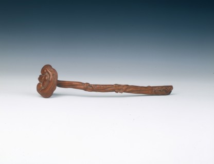 Boxwood ruyi sceptre, Late Ming/early Qing dynasty, China, 17th century (?). Artist: Unknown