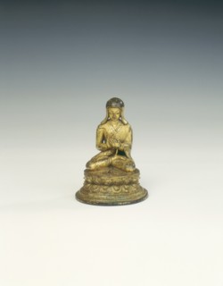 Gilt bronze Sakya Lama, Tibet, 17th century. Artist: Unknown
