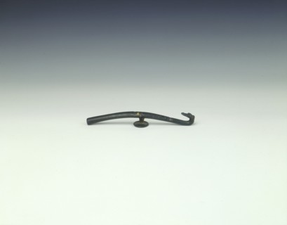 Inlaid bronze garment hook, Western Han dynasty, China, 206 BC-8 AD. Artist: Unknown