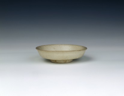 White glazed saucer dish, Chu Dau kiln, Vietnam, 14th century. Artist: Unknown
