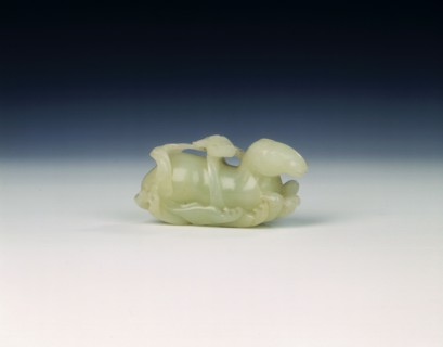 Jade horse with books on a bed of waves, early Qing dynasty, China, 1645-1735. Artist: Unknown