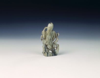 Jade immortal by a peach tree, late Ming dynasty, China, 1550-1644. Artist: Unknown