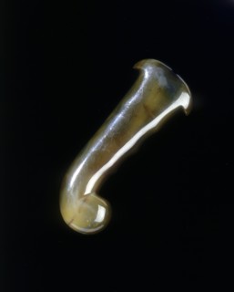 Agate hilt from a khanjar (dagger), Indian, 19th century. Artist: Unknown